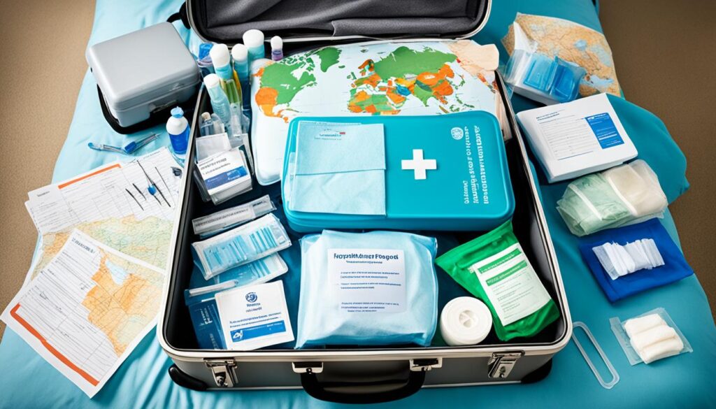 packing travel first aid kit